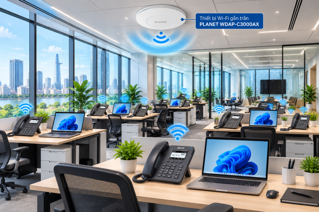 Điện thoại cố định để bàn không dây Wi-Fi giá rẻ