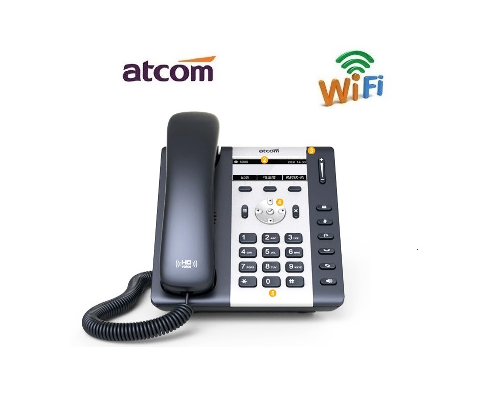 Dien thoai ip wifi atcom A10w Dien thoai ip wifi atcom A10w