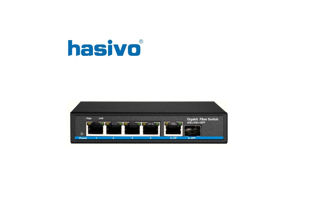 Switch Gigabit HASIVO S600-4G-1TS Switch Gigabit HASIVO S600-4G-1TS