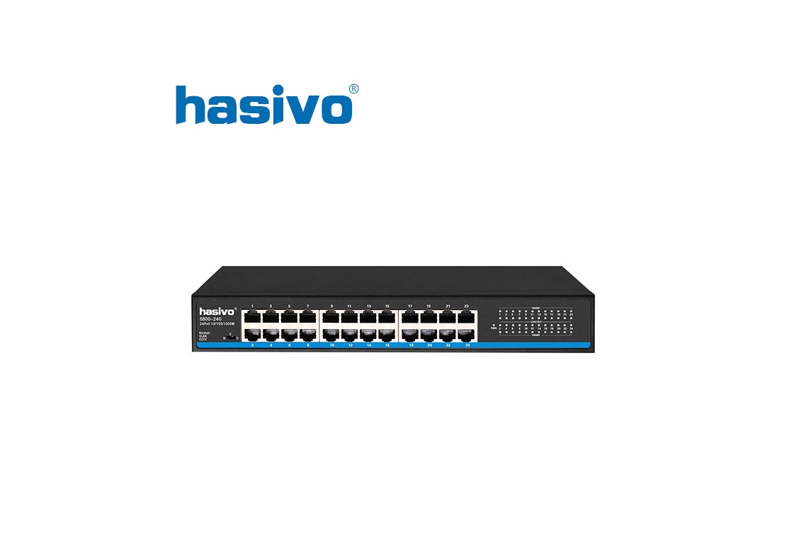 Switch mang 24 cong Hasivo S800-24G Switch mang 24 cong Hasivo S800-24G