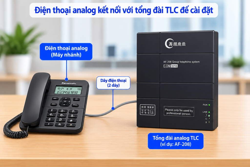 Hướng dẫn lập trình tổng đài TCL AF208-AF308-AF312-AF416