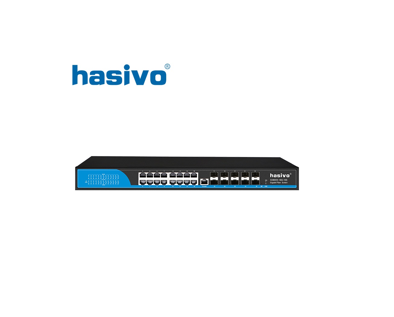Managed Switch PoE+ S5800WP-16G-10S Managed Switch PoE+ S5800WP-16G-10S