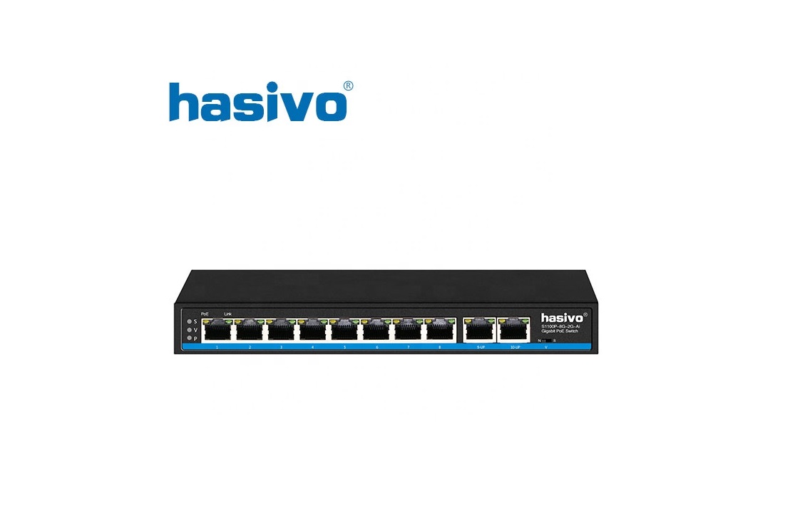 Switch PoE Hasivo S1100P-8G-2G Switch PoE Hasivo S1100P-8G-2G