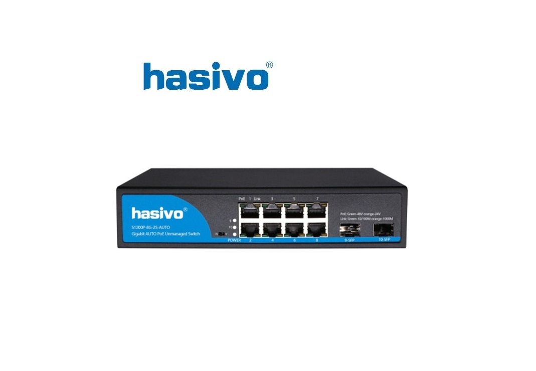 Switch PoE Hasivo S1200P-8G-2S-AUTO Switch PoE Hasivo S1200P-8G-2S-AUTO