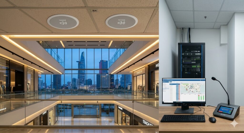 Lắp đặt hệ thống loa thông báo IP Audio 
