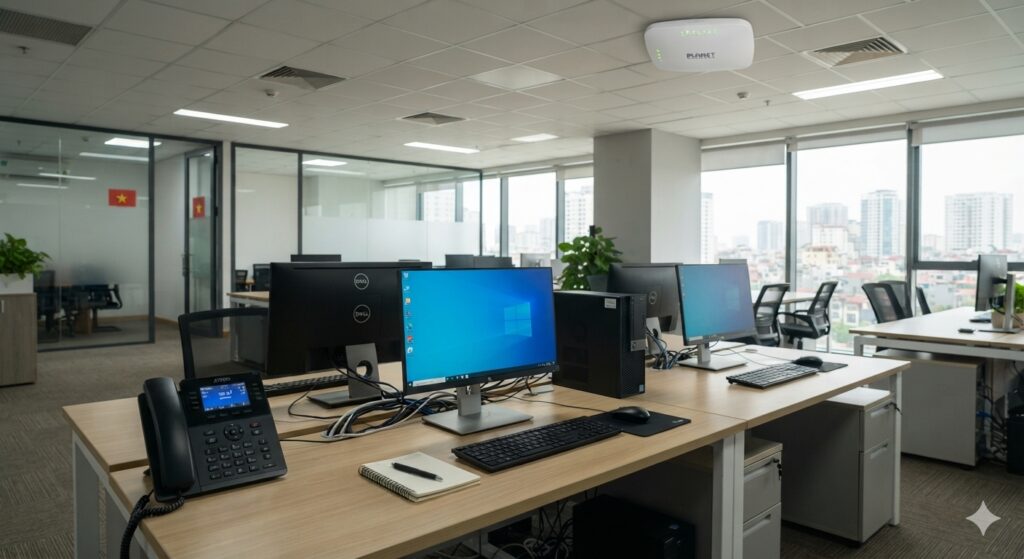 Tổng đài điện thoại giá rẻ mạng có dây và Wi-Fi không dây