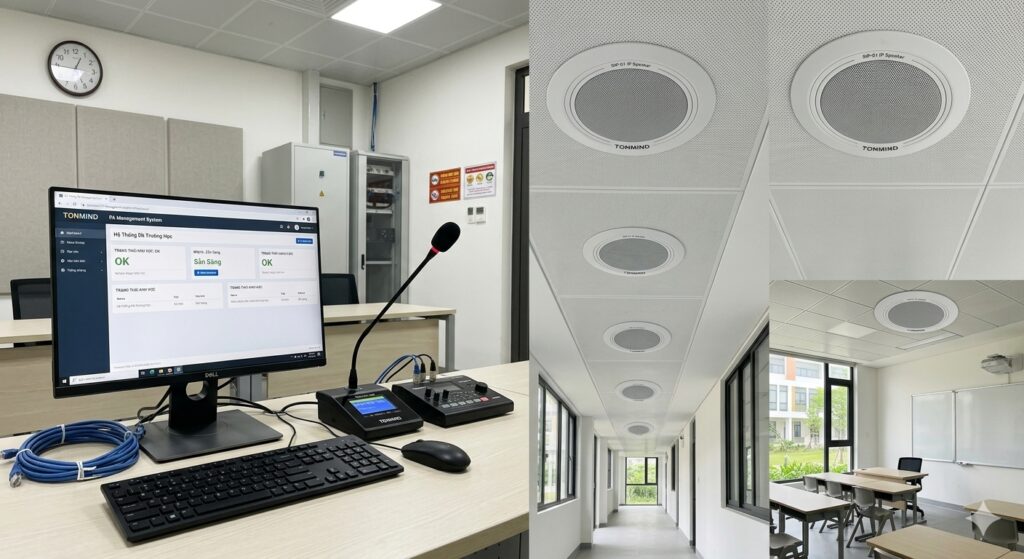 Hệ thống âm thanh công cộng IP thông minh cho trường học