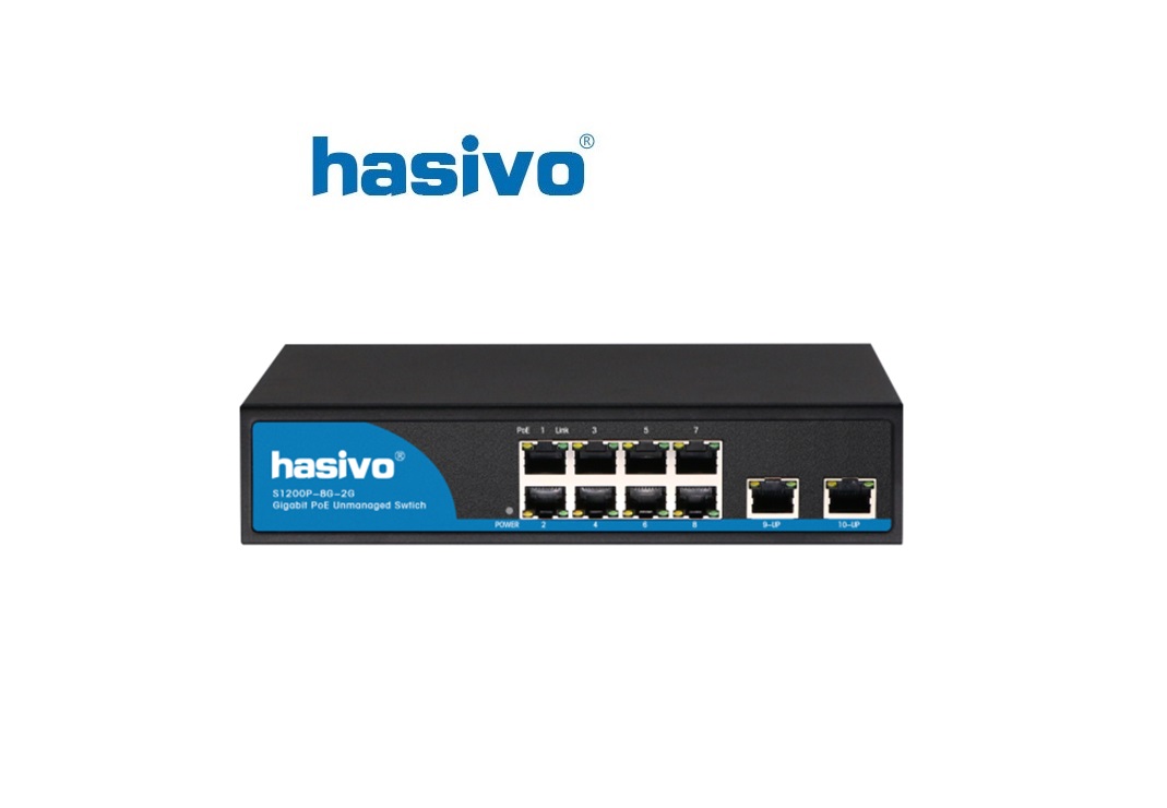 Unmanaged-Switch-Gigabit-PoE-HASIVO-S1200P-8G-2G Unmanaged-Switch-Gigabit-PoE-HASIVO-S1200P-8G-2GUnmanaged-Switch-Gigabit-PoE-HASIVO-S1200P-8G-2G