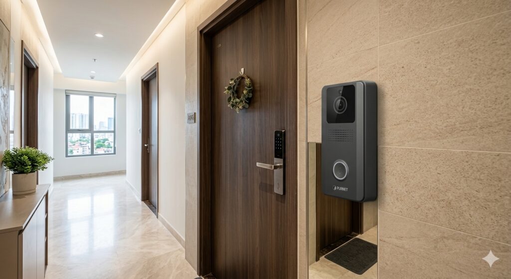 Kiểm soát an ninh thông minh với hệ thống chuông cửa có hình