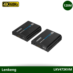 LKV473KVM | Bộ Kéo Dài HDMI KVM Qua Cáp Mạng CAT6 4K@60Hz 120m