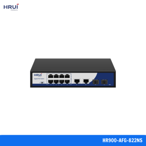 Switch PoE 8 cổng Gigabit 2 SFP HRUI HR900-AFG-822NS