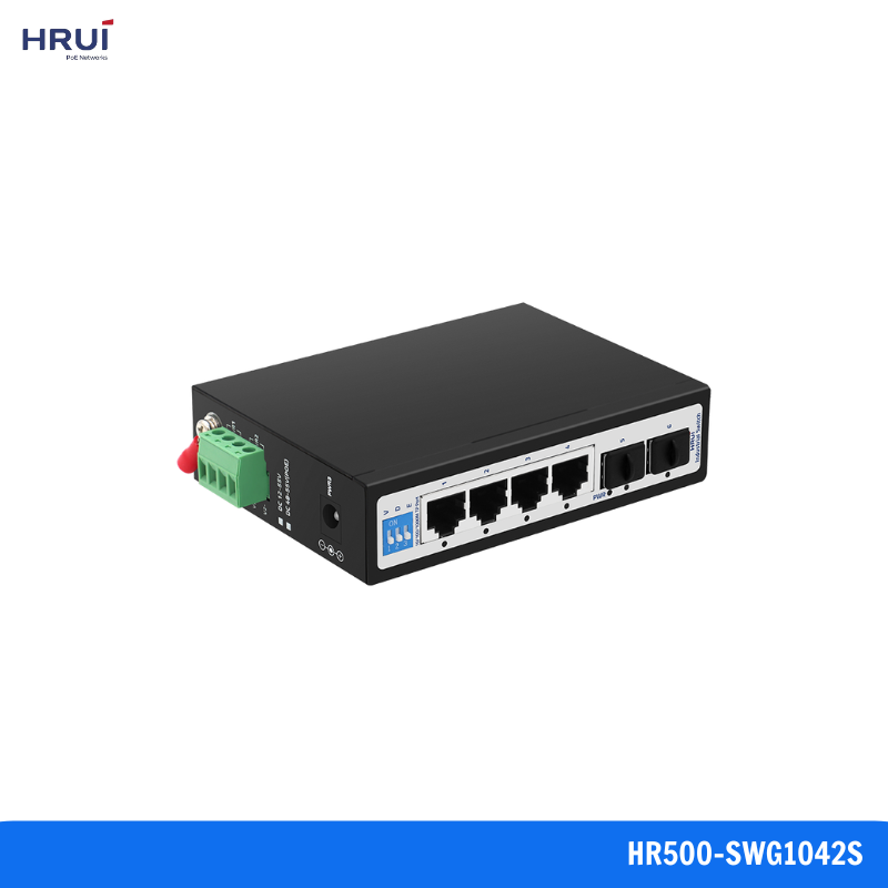 HR500-SWG1042S Switch Công Nghiệp 6 Cổng Gigabit HRUI HR500-SWG1042S