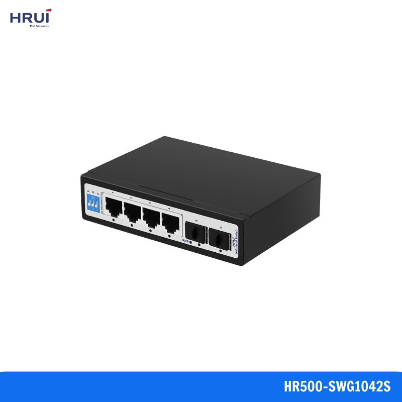 HR500-SWG1042S Switch Công Nghiệp 6 Cổng Gigabit HRUI HR500-SWG1042S