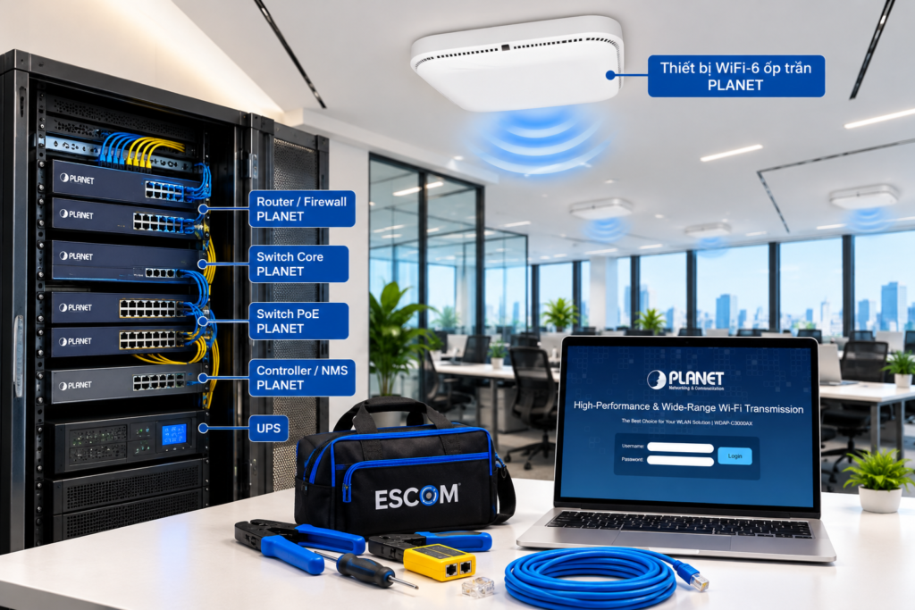 Cách chọn và lưu ý lắp đặt thiết bị phát WiFi 6 ốp trần