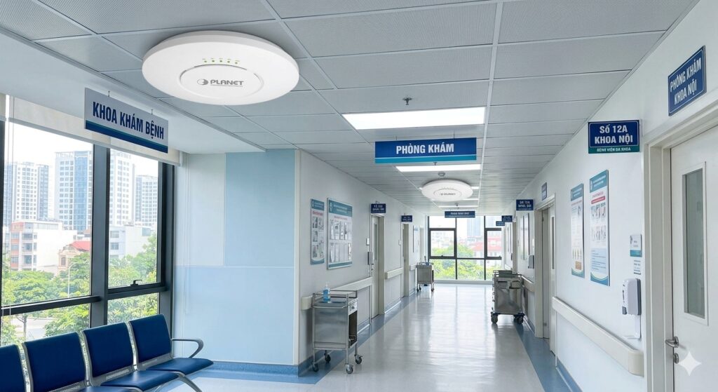 Giải pháp nâng cấp và lắp đặt mạng WiFi bệnh viện