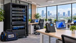 Giải pháp và lắp đặt tổng đài điện thoại IP PoE thương hiệu PLANET cho dự án
