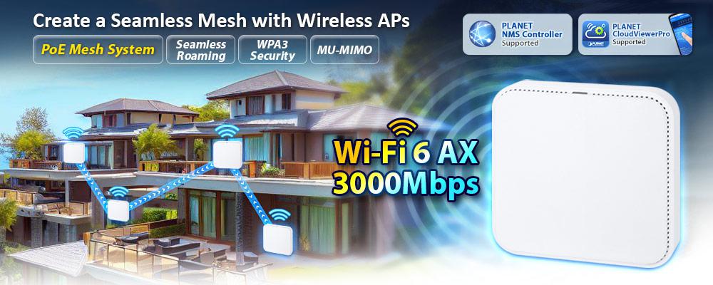 Thiết bị WiFI AP gắn trần PLANET_WDAP-C3000AX